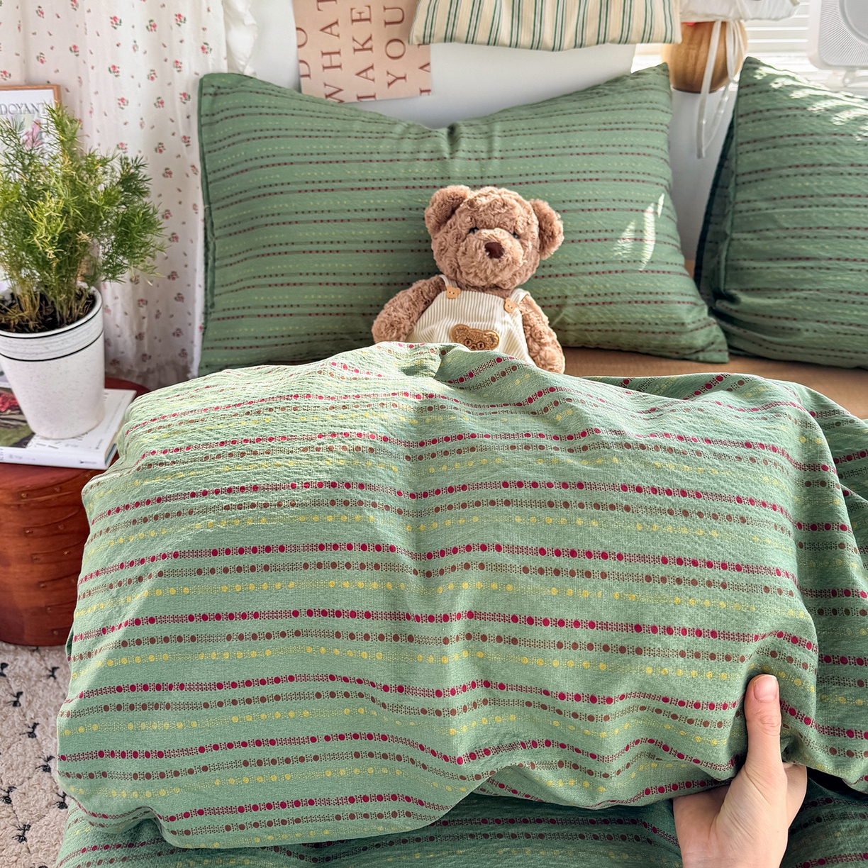 91家纺网 家纺一手货源 找家纺 （总）多品家纺 2026年奶呼呼云感双层纱四件套