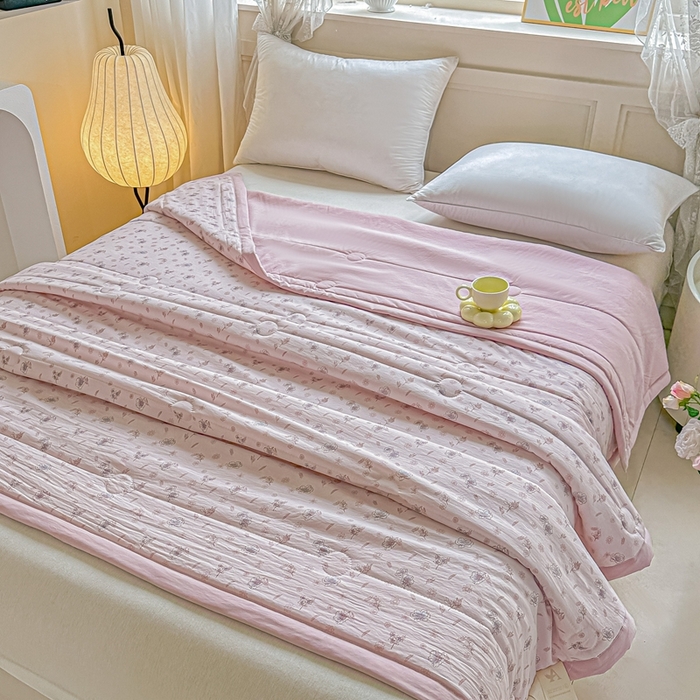 91家纺网 家纺一手货源 找家纺 好欣怡家纺 2026新款110克云柔棉被子50%新疆棉花夏被冬被被芯直播首选（含检测报告） 甜茶-夏被