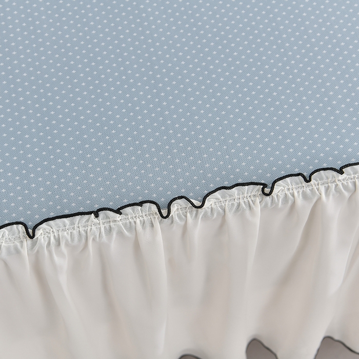 91家纺网 家纺一手货源 找家纺 （总）小牛席业 2026新款满天星凉感冰丝席黑边床裙凉席席子系列