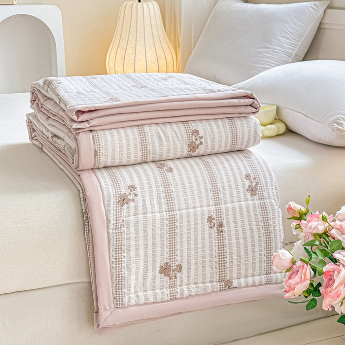 好欣怡家纺 2026新款110克云柔棉被子50%新疆棉花夏被冬被被芯直播首选（含检测报告） 甜静-夏被