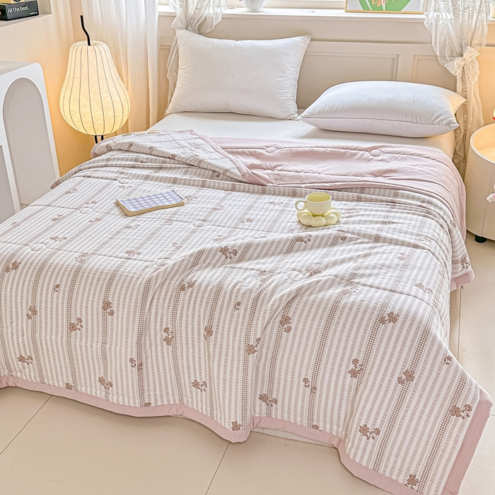 91家纺网 家纺一手货源 找家纺 好欣怡家纺 2026新款110克云柔棉被子50%新疆棉花夏被冬被被芯直播首选（含检测报告） 甜静-夏被