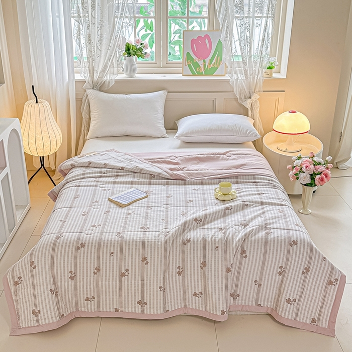 91家纺网 家纺一手货源 找家纺 好欣怡家纺 2026新款110克云柔棉被子50%新疆棉花夏被冬被被芯直播首选（含检测报告） 甜静-夏被