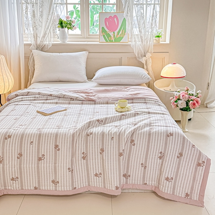 91家纺网 家纺一手货源 找家纺 好欣怡家纺 2026新款110克云柔棉被子50%新疆棉花夏被冬被被芯直播首选（含检测报告） 甜静-夏被