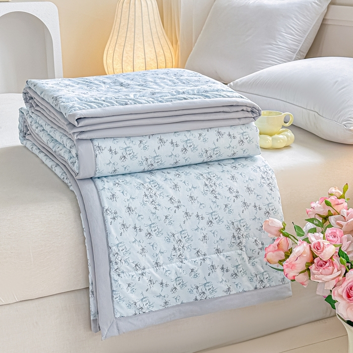 好欣怡家纺 2026新款110克云柔棉被子50%新疆棉花夏被冬被被芯直播首选（含检测报告） 云裳花语-夏被