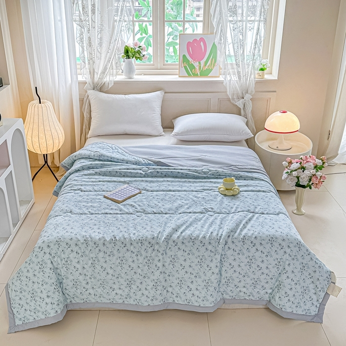 91家纺网 家纺一手货源 找家纺 好欣怡家纺 2026新款110克云柔棉被子50%新疆棉花夏被冬被被芯直播首选（含检测报告） 云裳花语-夏被