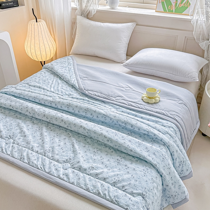 91家纺网 家纺一手货源 找家纺 好欣怡家纺 2026新款110克云柔棉被子50%新疆棉花夏被冬被被芯直播首选（含检测报告） 云裳花语-夏被