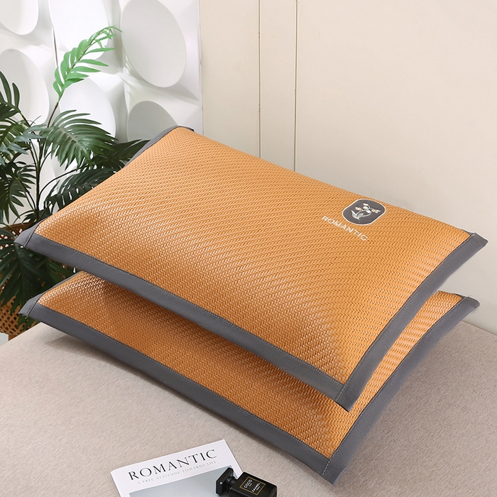 91家纺网 家纺一手货源 找家纺 小牛席业 2026新款霸王藤夏凉枕套单件枕套单品单枕套【铃兰】 霸王藤-幸运铃兰枕套（黄色）