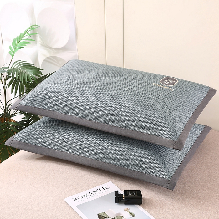 91家纺网 家纺一手货源 找家纺 小牛席业 2026新款霸王藤夏凉枕套单件枕套单品单枕套【铃兰】 霸王藤-幸运铃兰枕套（蓝色）