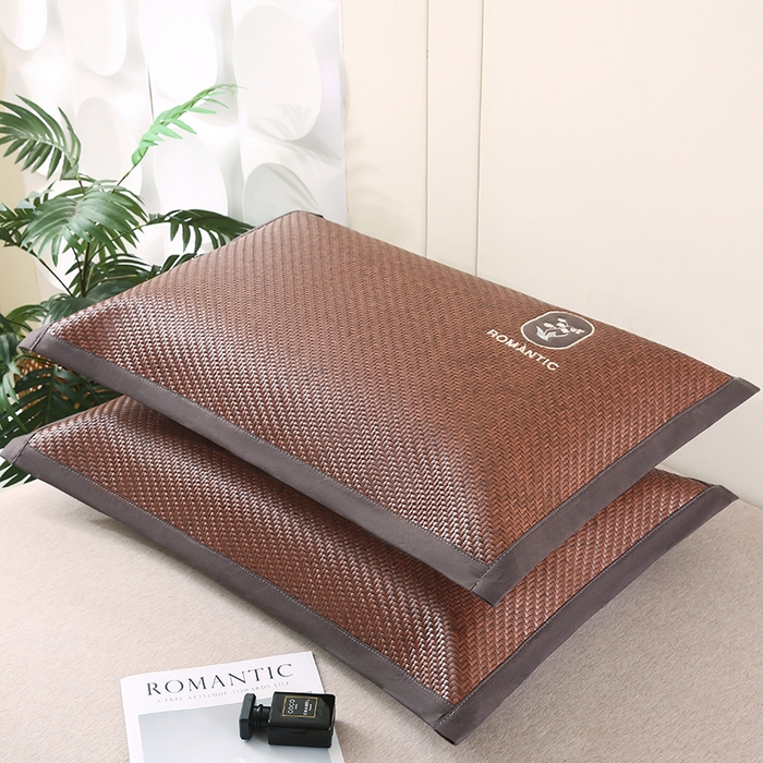 91家纺网 家纺一手货源 找家纺 （总）小牛席业 2026新款霸王藤夏凉枕套单件枕套单品单枕套【铃兰】