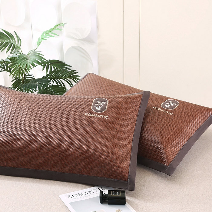 91家纺网 家纺一手货源 找家纺 （总）小牛席业 2026新款霸王藤夏凉枕套单件枕套单品单枕套【铃兰】