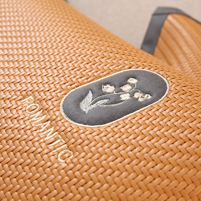 91家纺网 家纺一手货源 找家纺 小牛席业 2026新款霸王藤夏凉枕套单件枕套单品单枕套【铃兰】 霸王藤-幸运铃兰枕套（黄色）