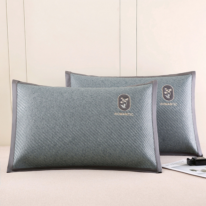 小牛席业 2026新款霸王藤夏凉枕套单件枕套单品单枕套【铃兰】 霸王藤-幸运铃兰枕套（蓝色）