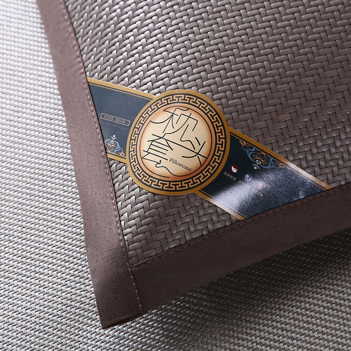 91家纺网 家纺一手货源 找家纺 小牛席业 2026新款角标-PE冷感霸王藤夏凉枕套单件枕套单品单枕套系列（压花款） 灰色(压花款)