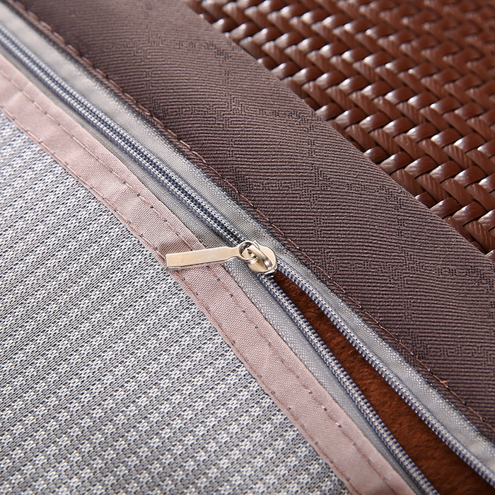 91家纺网 家纺一手货源 找家纺 小牛席业 2026新款角标-PE冷感霸王藤夏凉枕套单件枕套单品单枕套系列（压花款） 咖色(压花款)