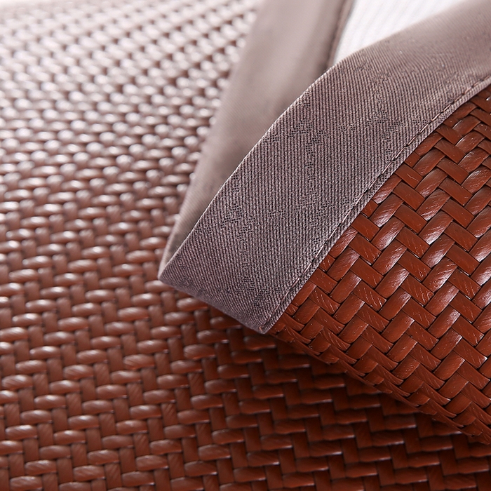 91家纺网 家纺一手货源 找家纺 小牛席业 2026新款角标-PE冷感霸王藤夏凉枕套单件枕套单品单枕套系列（压花款） 咖色(压花款)