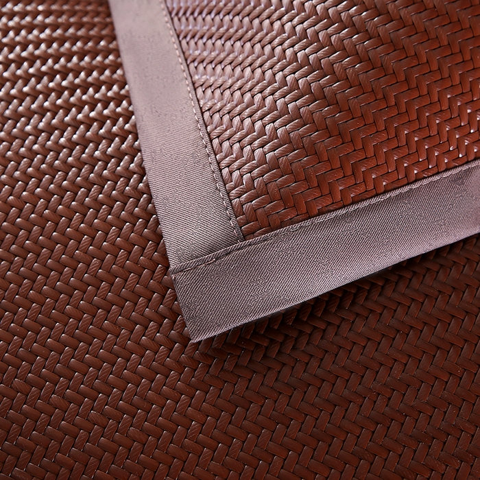 91家纺网 家纺一手货源 找家纺 小牛席业 2026新款角标-PE冷感霸王藤夏凉枕套单件枕套单品单枕套系列（压花款） 咖色(压花款)