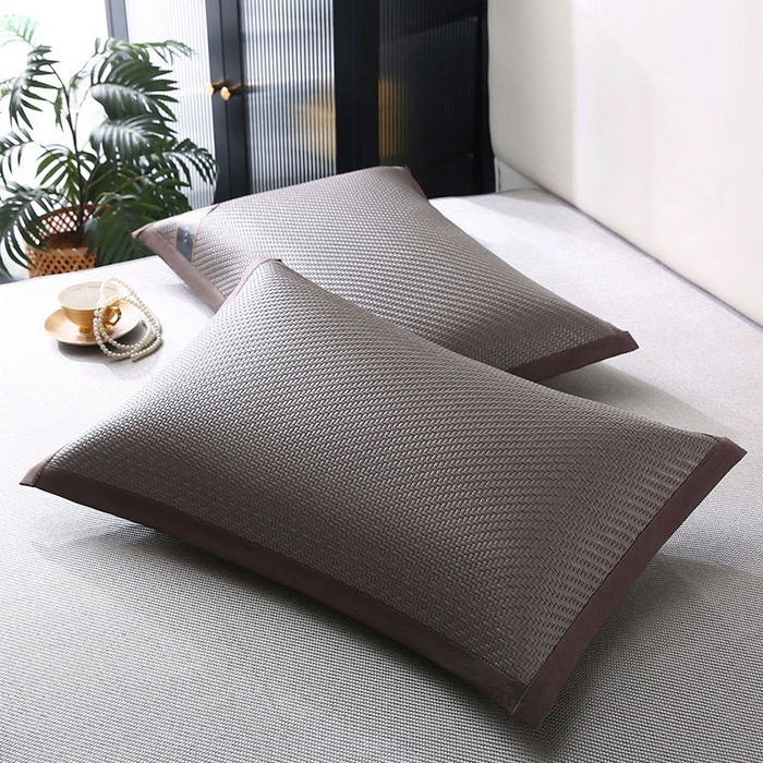 91家纺网 家纺一手货源 找家纺 （总）小牛席业 2026新款角标-PE冷感霸王藤夏凉枕套单件枕套单品单枕套系列（压花款）