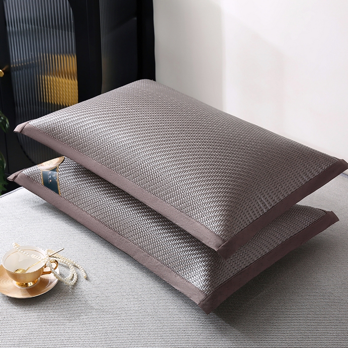 91家纺网 家纺一手货源 找家纺 （总）小牛席业 2026新款角标-PE冷感霸王藤夏凉枕套单件枕套单品单枕套系列（压花款）