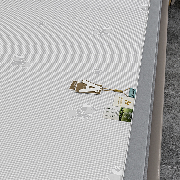 91家纺网 家纺一手货源 找家纺 （总）小牛席业 2026新款【建模风格】双PE高凉感-腊肠狗格纹提花冰丝席平铺款凉席席子藤席冰藤席