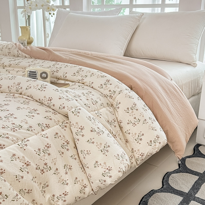 91家纺网 家纺一手货源 找家纺 好欣怡家纺 2026新款110克云柔棉被子50%新疆棉花夏被冬被被芯直播首选（含检测报告） 碧叶粉黛-冬被