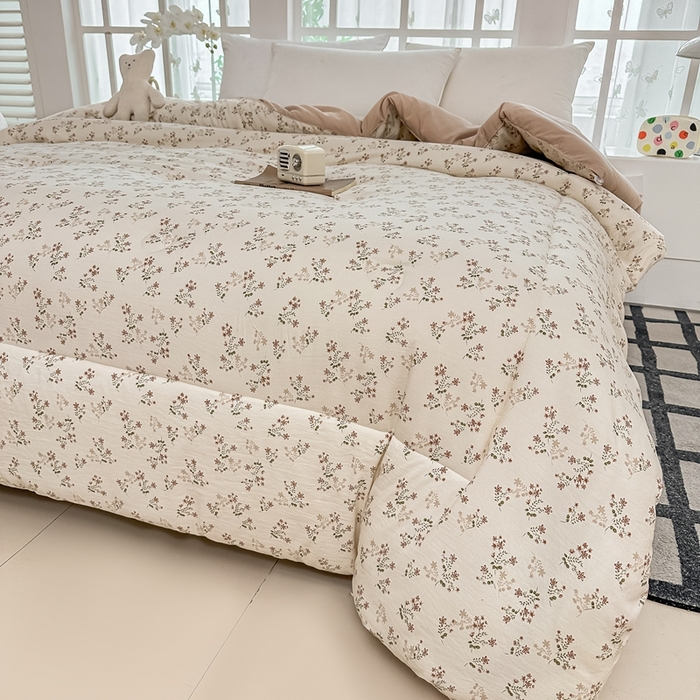 91家纺网 家纺一手货源 找家纺 好欣怡家纺 2026新款110克云柔棉被子50%新疆棉花夏被冬被被芯直播首选（含检测报告） 碧叶粉黛-冬被