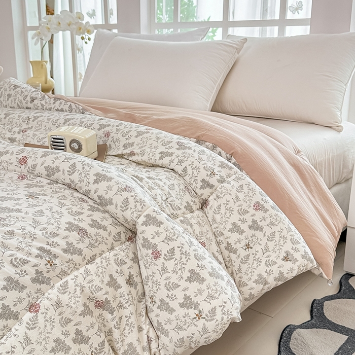 91家纺网 家纺一手货源 找家纺 好欣怡家纺 2026新款110克云柔棉被子50%新疆棉花夏被冬被被芯直播首选（含检测报告） 花间物语-冬被