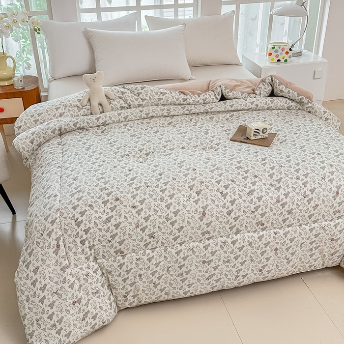 91家纺网 家纺一手货源 找家纺 好欣怡家纺 2026新款110克云柔棉被子50%新疆棉花夏被冬被被芯直播首选（含检测报告） 花间物语-冬被