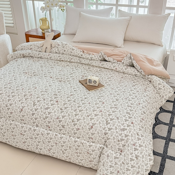 91家纺网 家纺一手货源 找家纺 好欣怡家纺 2026新款110克云柔棉被子50%新疆棉花夏被冬被被芯直播首选（含检测报告） 花间物语-冬被