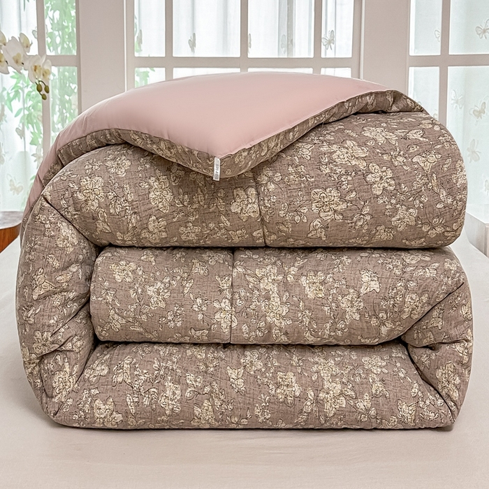 好欣怡家纺 2026新款110克云柔棉被子50%新疆棉花夏被冬被被芯直播首选（含检测报告） 花漾-冬被