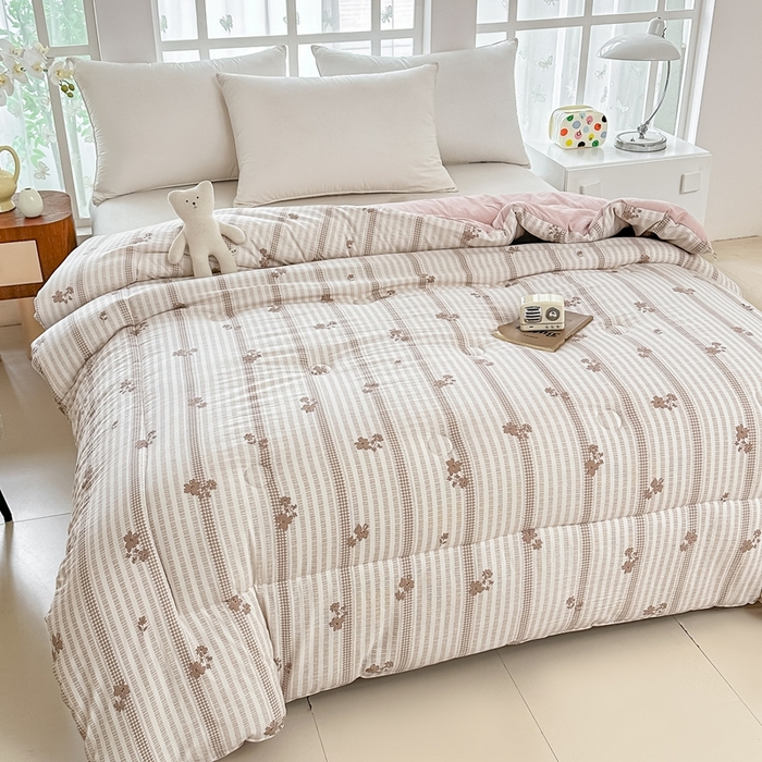 91家纺网 家纺一手货源 找家纺 好欣怡家纺 2026新款110克云柔棉被子50%新疆棉花夏被冬被被芯直播首选（含检测报告） 甜静-冬被