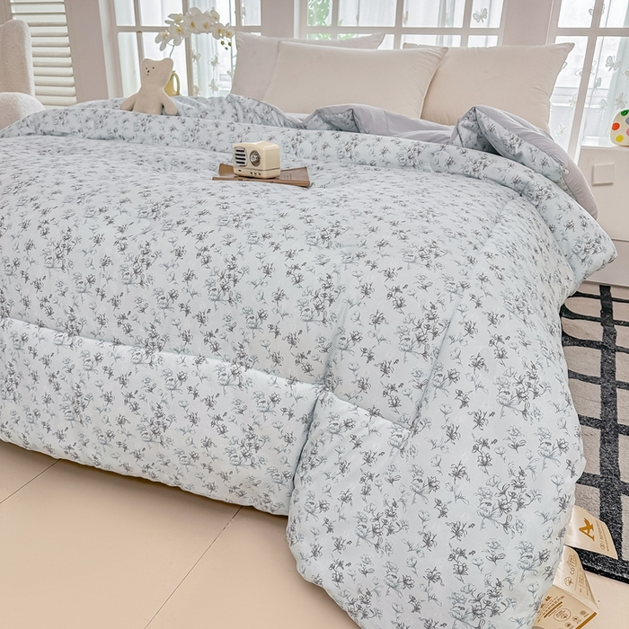 91家纺网 家纺一手货源 找家纺 好欣怡家纺 2026新款110克云柔棉被子50%新疆棉花夏被冬被被芯直播首选（含检测报告） 云裳花语-冬被