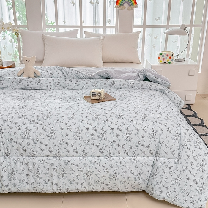 91家纺网 家纺一手货源 找家纺 好欣怡家纺 2026新款110克云柔棉被子50%新疆棉花夏被冬被被芯直播首选（含检测报告） 云裳花语-冬被