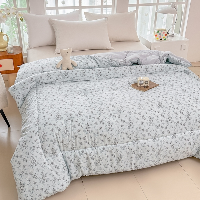 91家纺网 家纺一手货源 找家纺 好欣怡家纺 2026新款110克云柔棉被子50%新疆棉花夏被冬被被芯直播首选（含检测报告） 云裳花语-冬被