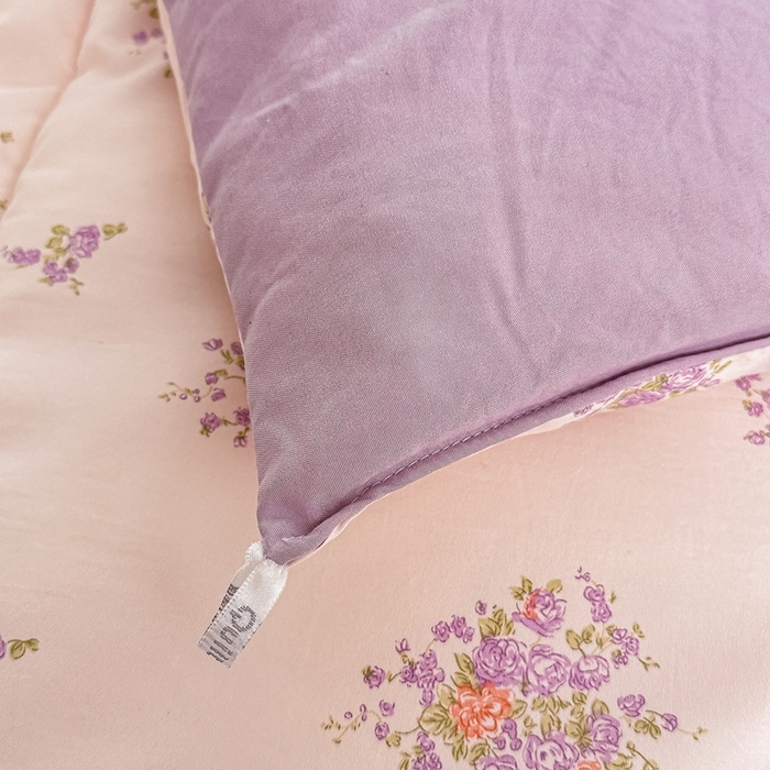 91家纺网 家纺一手货源 找家纺 好欣怡家纺 2026新款110克云柔棉被子50%新疆棉花夏被冬被被芯直播首选（含检测报告） 紫樱浅粉-冬被