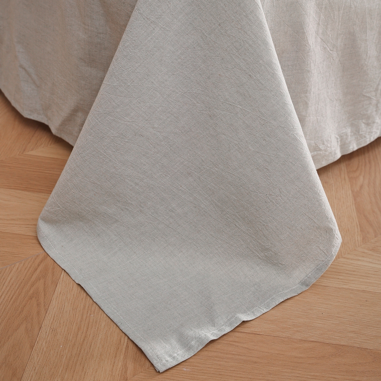 91家纺网 家纺一手货源 找家纺 （总）尊妙被业 2026新款全棉亚麻夏被100%新疆棉夏被四件套印花款