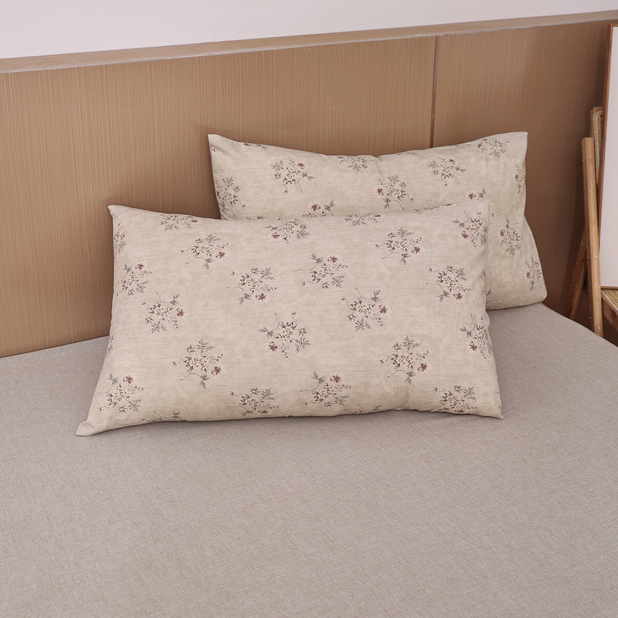 91家纺网 家纺一手货源 找家纺 尊妙被业 2026新款全棉亚麻夏被100%新疆棉夏被四件套印花款 锦绣-绿