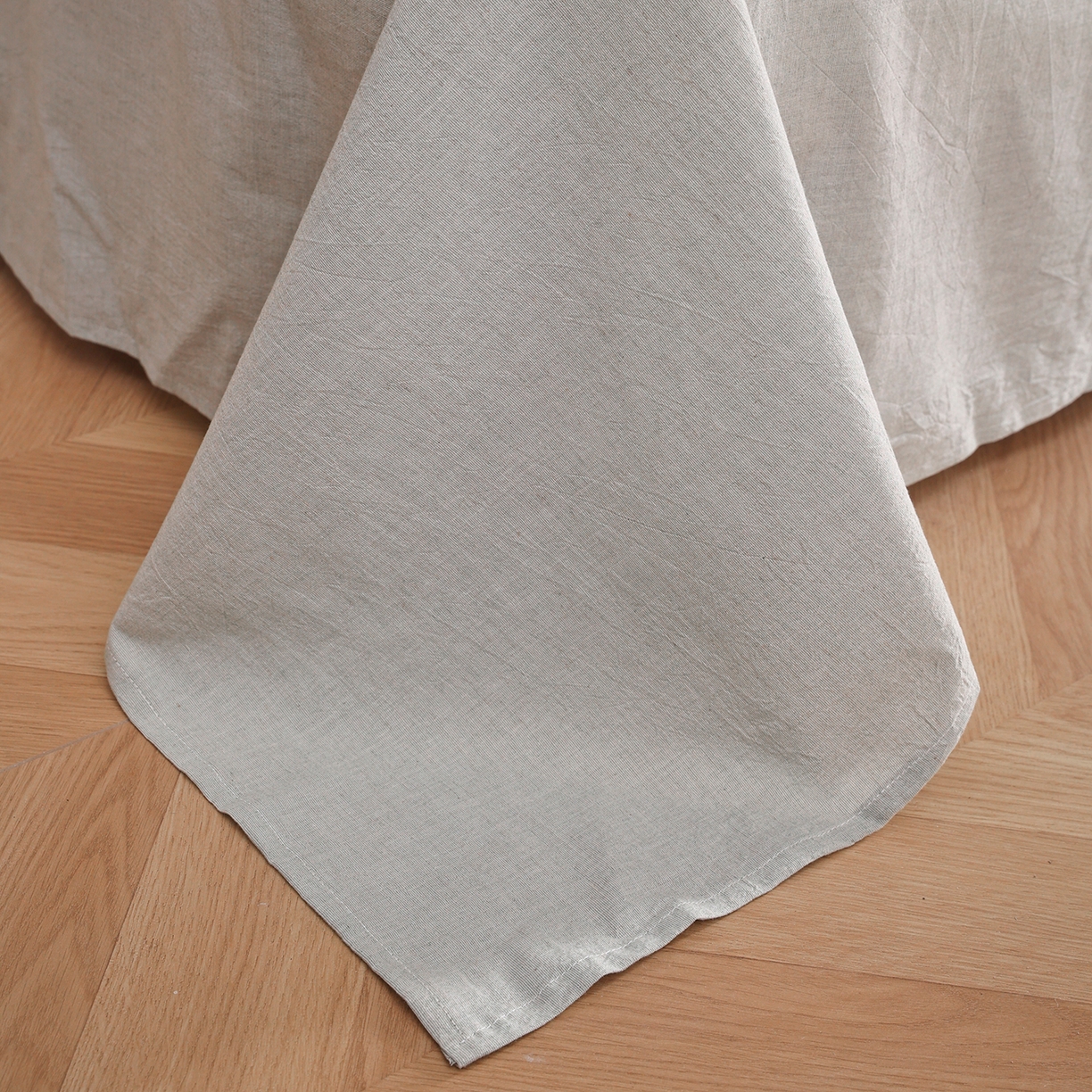 91家纺网 家纺一手货源 找家纺 尊妙被业 2026新款全棉亚麻夏被100%新疆棉夏被四件套印花款 青花记-绿