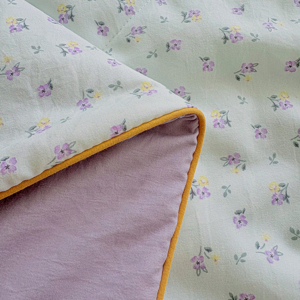 91家纺网 家纺一手货源 找家纺 宜梦家居 2026新款水洗棉皱皱纱夏被夏凉被空调被 温柔浪漫