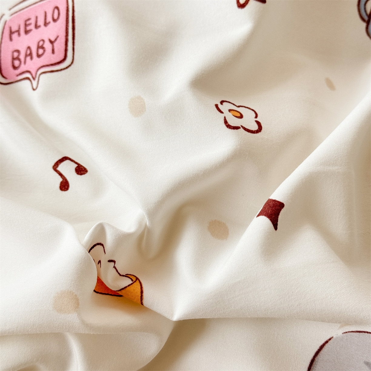 91家纺网 家纺一手货源 找家纺 经年 2026新款韩版花边水洗云朵棉四件套 可爱修狗