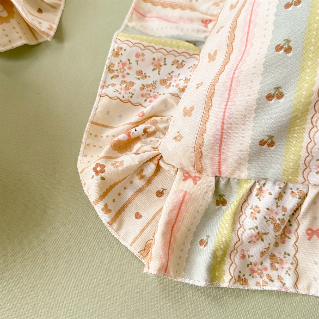 91家纺网 家纺一手货源 找家纺 经年 2026新款韩版花边水洗云朵棉四件套 泡芙小兔