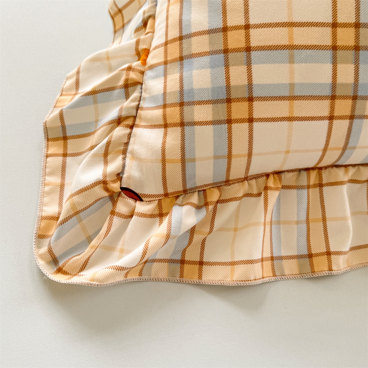 91家纺网 家纺一手货源 找家纺 经年 2026新款韩版花边水洗云朵棉四件套 卡皮吧啦