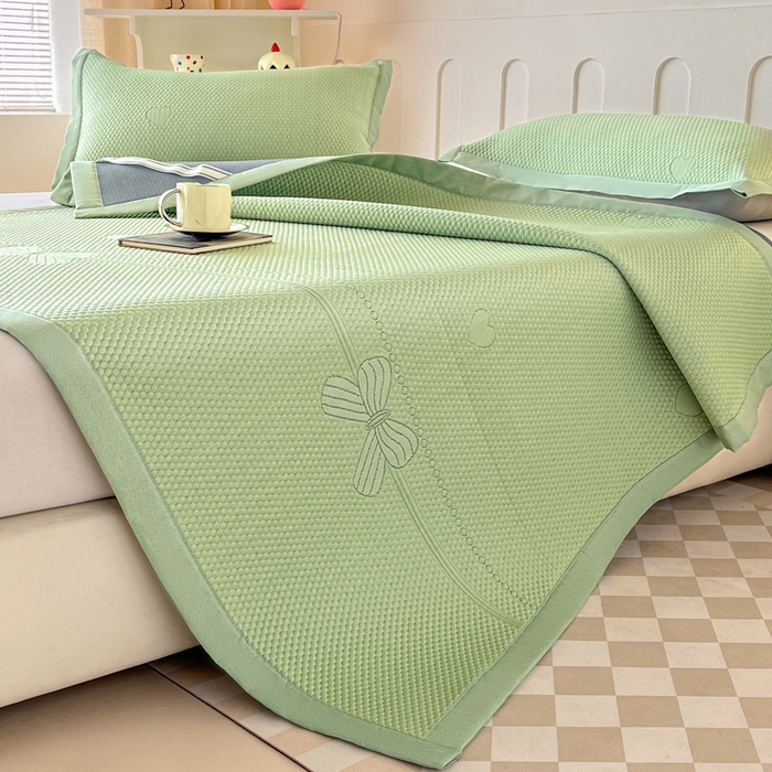 91家纺网 家纺一手货源 找家纺 （总）月茶家纺 2026春夏新款A类凉豆豆凉感席凉席席子-冰蝶