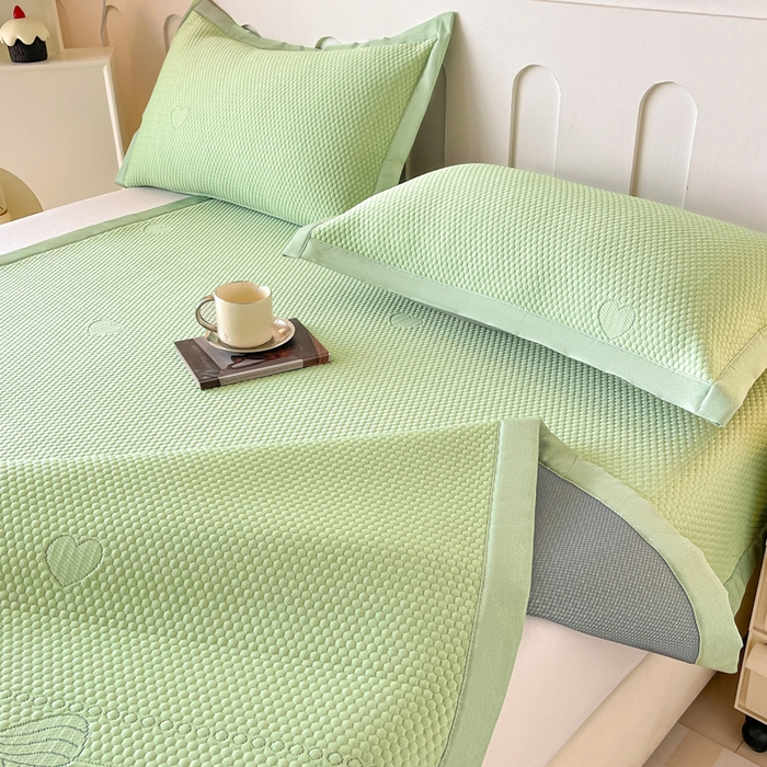 91家纺网 家纺一手货源 找家纺 （总）月茶家纺 2026春夏新款A类凉豆豆凉感席凉席席子-冰蝶