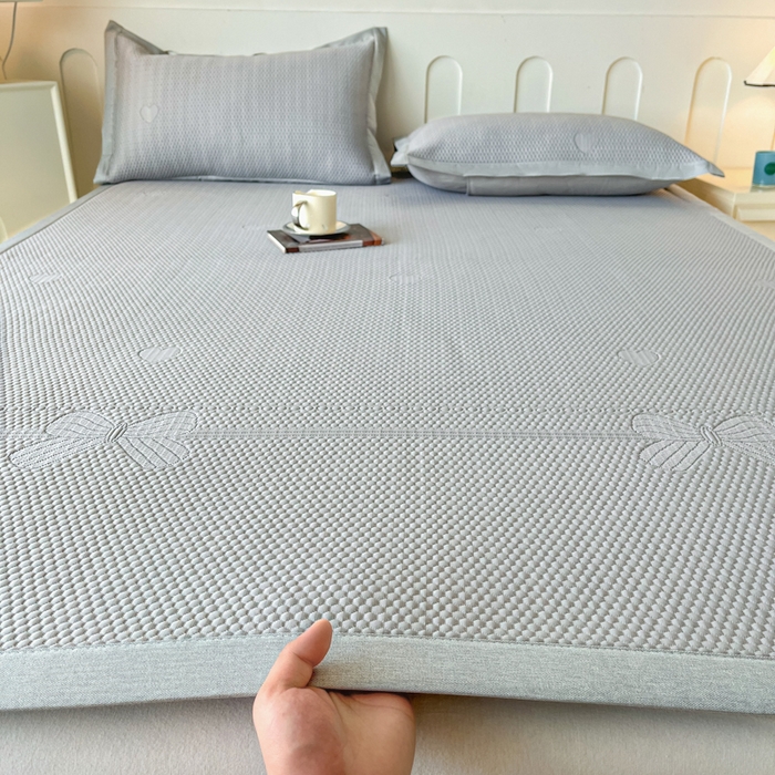 91家纺网 家纺一手货源 找家纺 （总）月茶家纺 2026春夏新款A类凉豆豆凉感席凉席席子-冰蝶