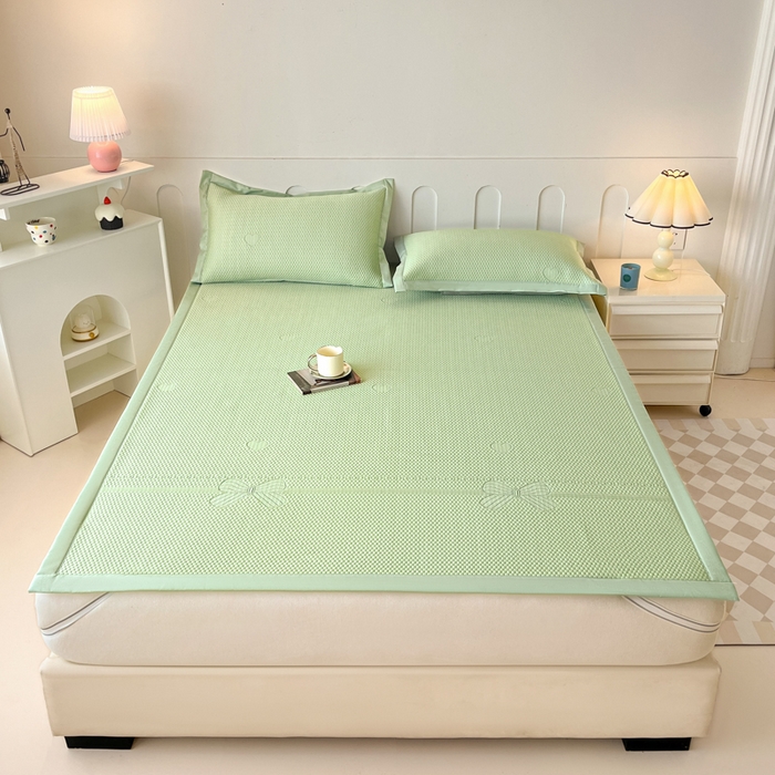 91家纺网 家纺一手货源 找家纺 （总）月茶家纺 2026春夏新款A类凉豆豆凉感席凉席席子-冰蝶