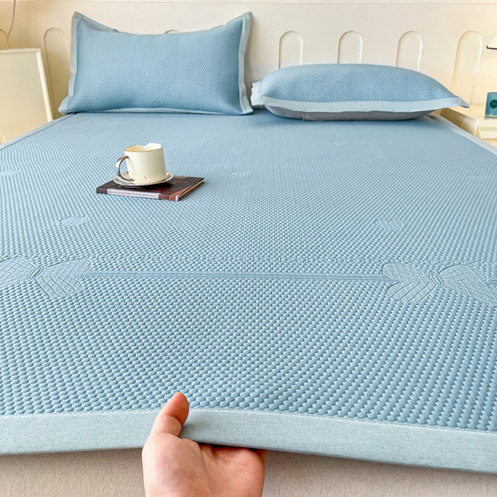 91家纺网 家纺一手货源 找家纺 （总）月茶家纺 2026春夏新款A类凉豆豆凉感席凉席席子-冰蝶