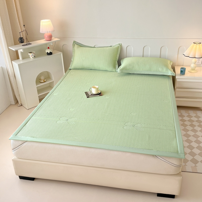 91家纺网 家纺一手货源 找家纺 （总）月茶家纺 2026春夏新款A类凉豆豆凉感席凉席席子-冰蝶