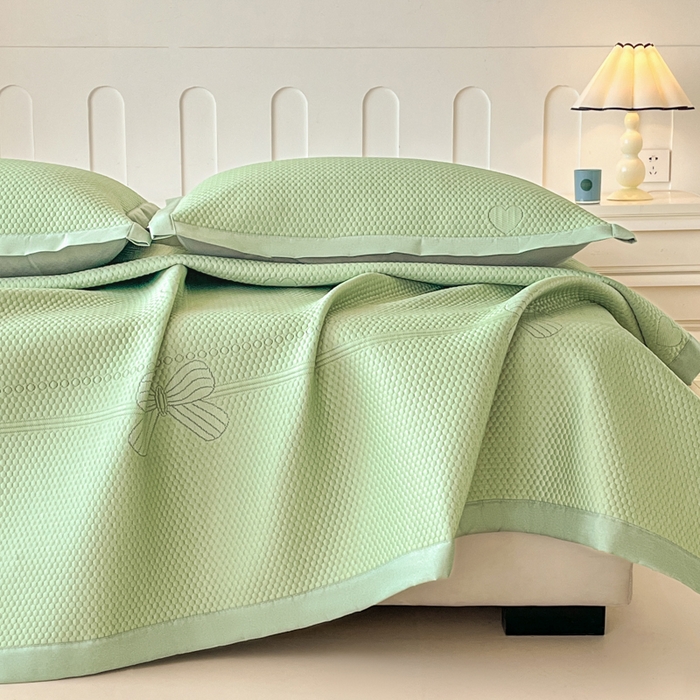 91家纺网 家纺一手货源 找家纺 （总）月茶家纺 2026春夏新款A类凉豆豆凉感席凉席席子-冰蝶