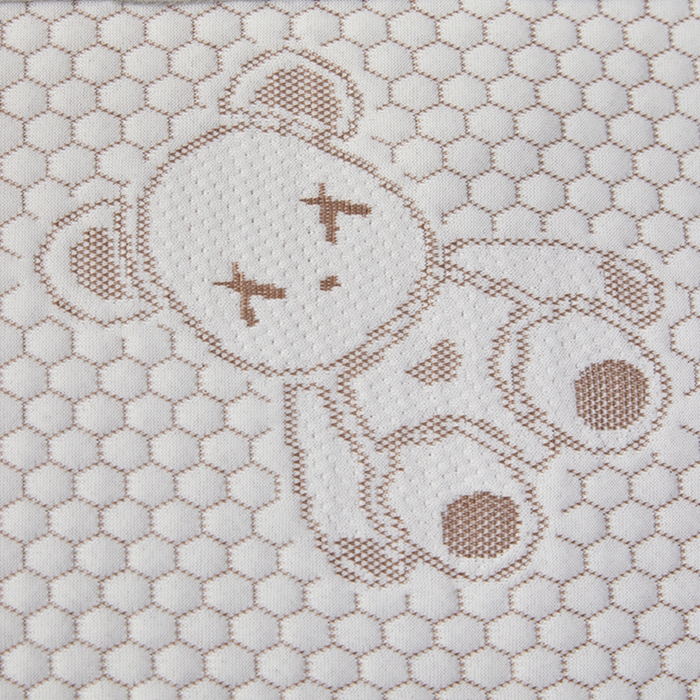 91家纺网 家纺一手货源 找家纺 翎盈家纺 2026新款夏季卡通凉感冰豆豆枕巾可水洗枕头巾单枕巾枕巾单件 小熊咖