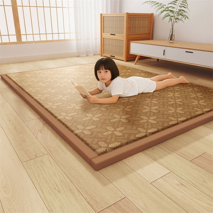 91家纺网 家纺一手货源 找家纺 （总）缦吉 2026新款多功能凉席地垫凉感冰藤席地铺神器凉席地垫睡垫系列